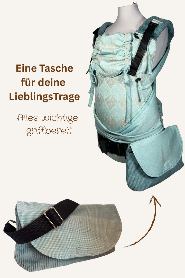 LieblingsTASCHE Cord Türkis
