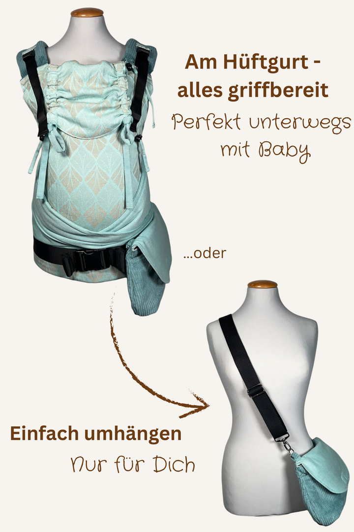 LieblingsTASCHE Cord Türkis