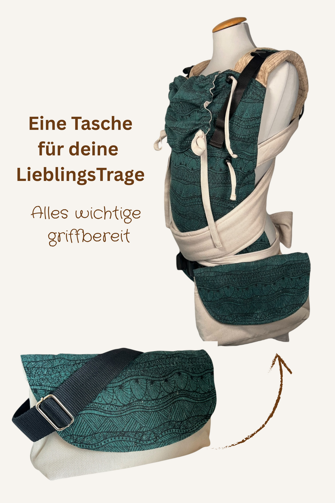 LieblingsTASCHE mit Little Frog Herztuch