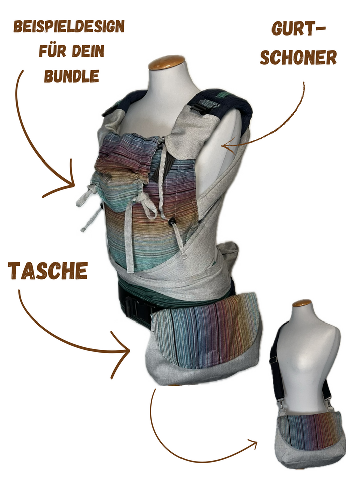 🚀VVK Easy im Bundle Girasol Pastell ✨Kindgröße✨mit Tasche und gurtschoner