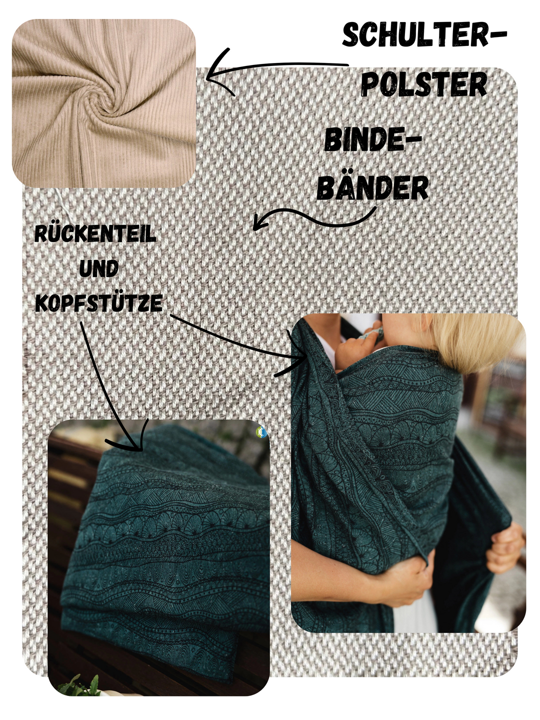 🚀VVK easy im Bundle Tannengrün ✨kindgröße✨mit Tasche und gurtschoner