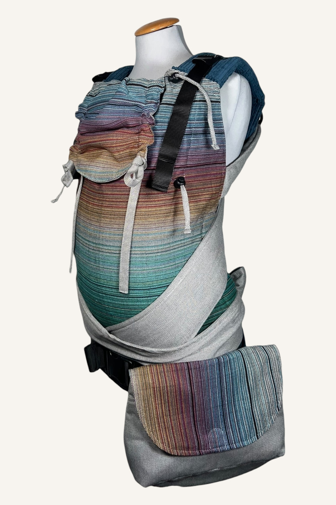 ✨ Regenbogenkind Bundle Kindgröße – Trage, Tasche & Gurtschoner im Set ✨