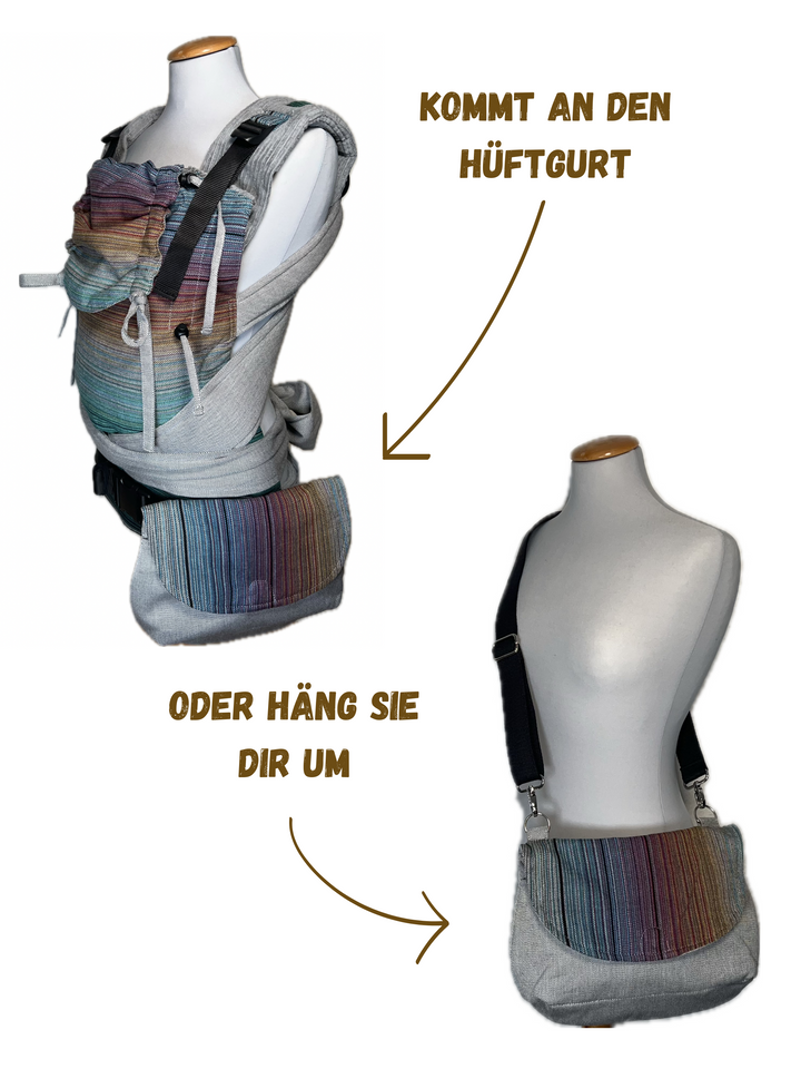 🚀VVK Easy im Bundle Little Frog Herzen ✨Kindgröße✨mit Tasche und Gurtschoner