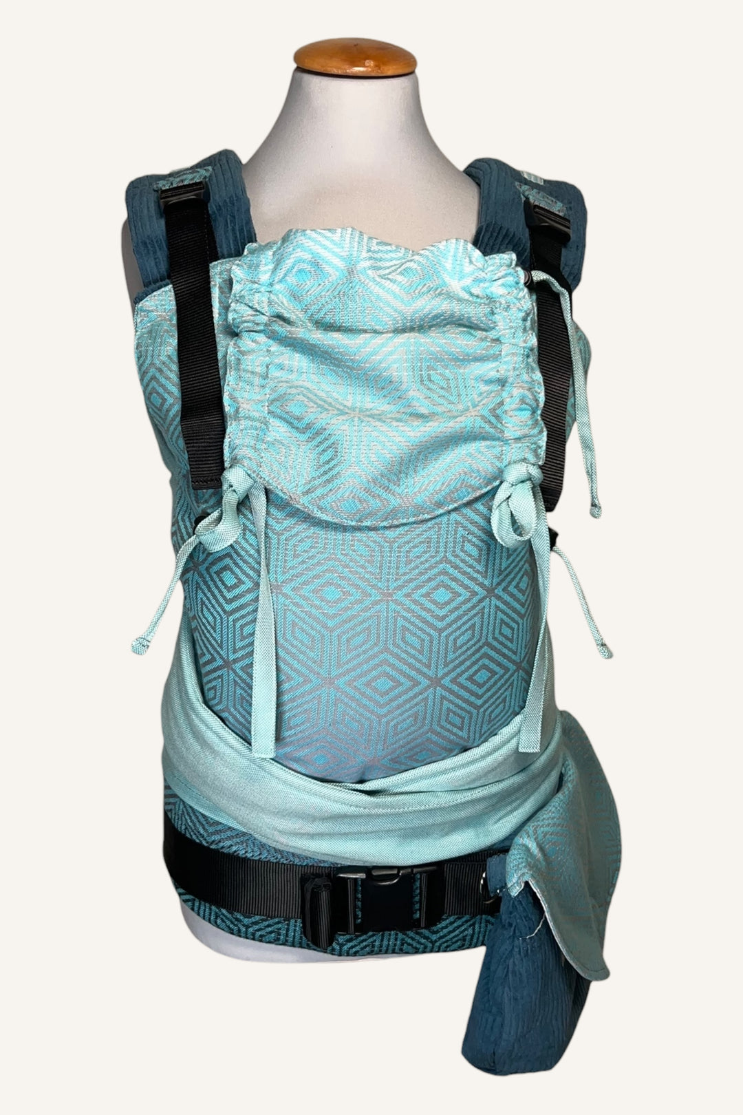 LieblingsTASCHE Kord Blau mit Rauten