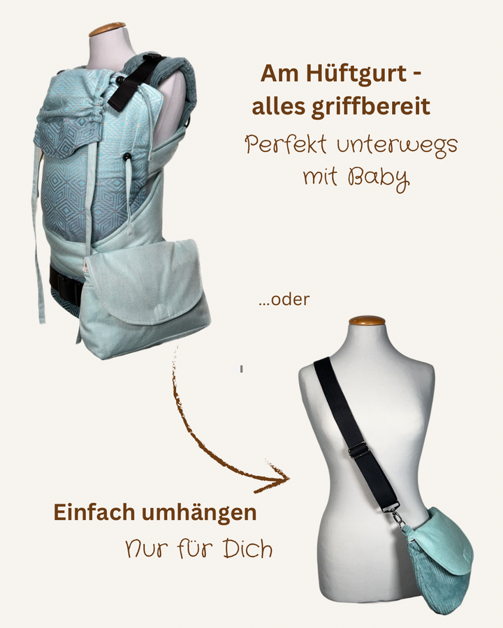 LieblingsTASCHE aus türkisem Tragetuch