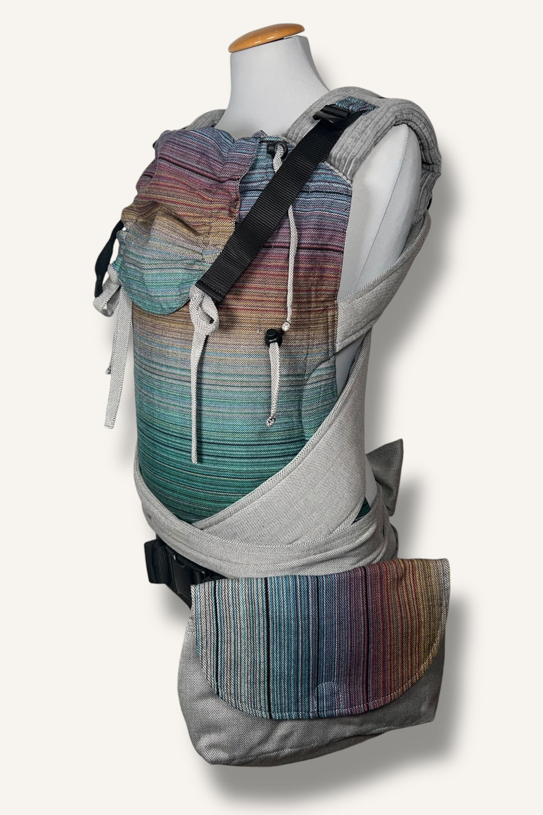 Regenbogenkind Bundle - Trage, Tasche & Gurtschoner im Set