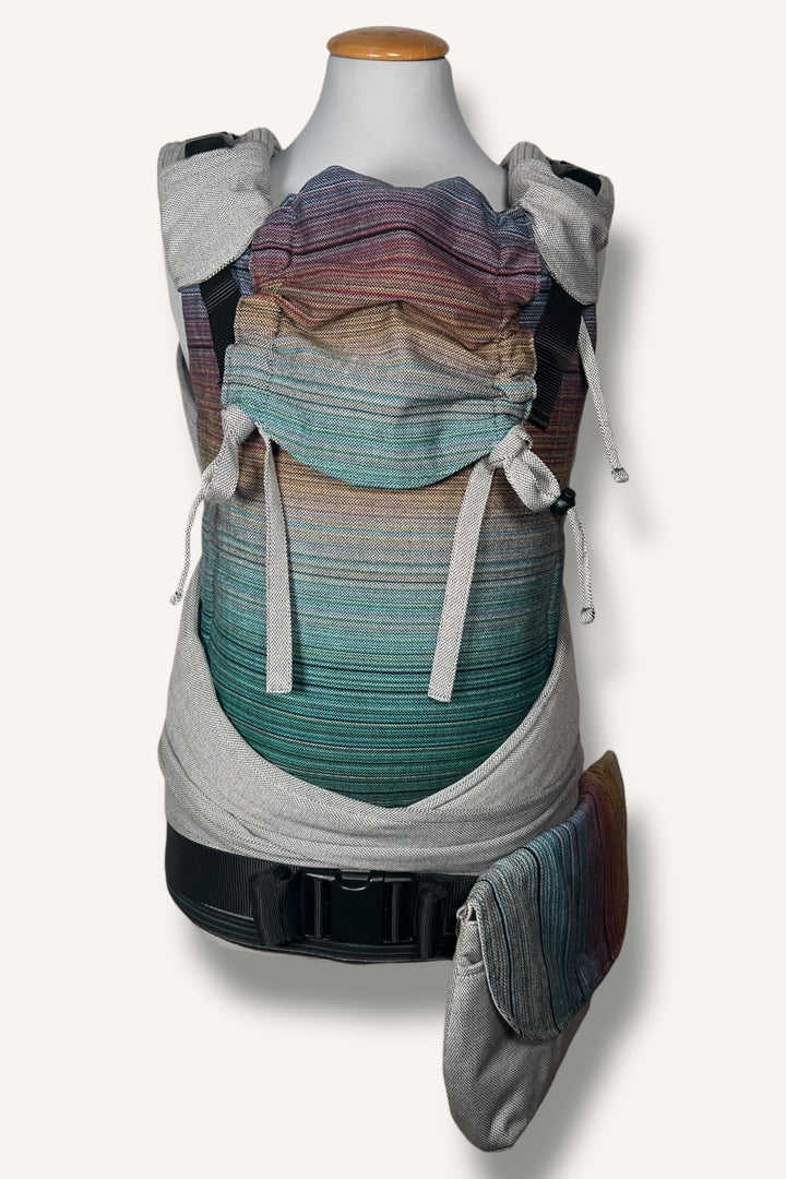 Regenbogenkind Bundle - Trage, Tasche & Gurtschoner im Set