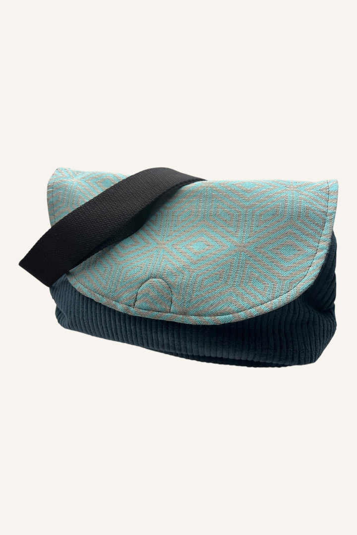 LieblingsTASCHE Kord Blau mit Rauten