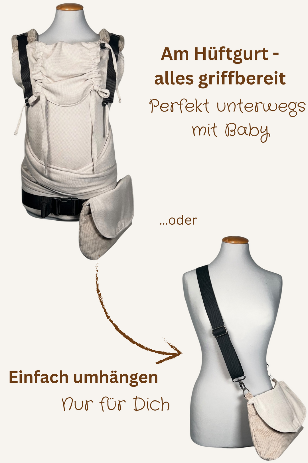 LieblingsTASCHE Kord Beige