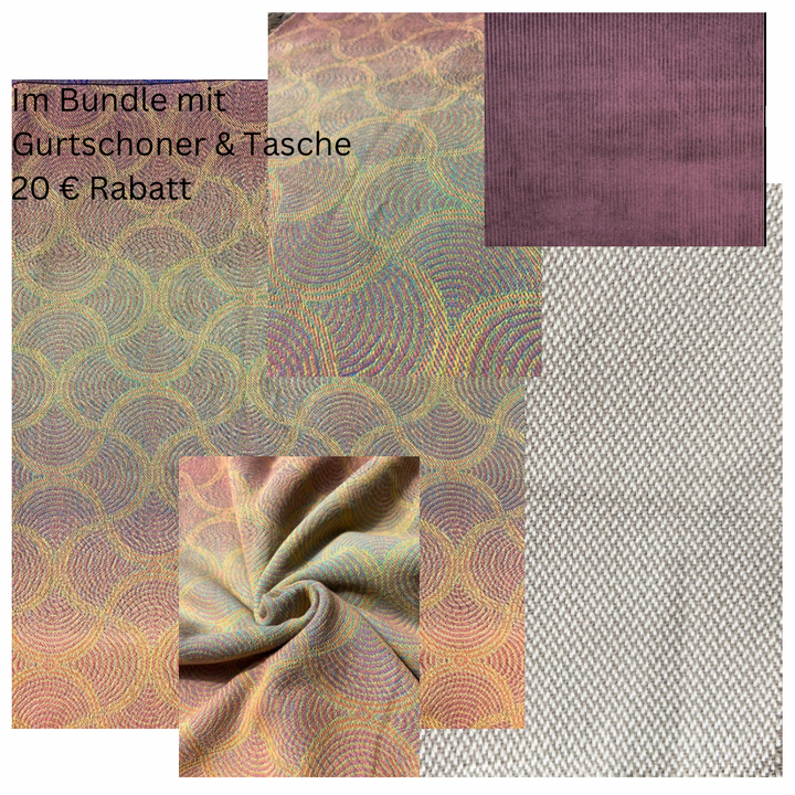 Limitiertes Modell LieblingsTrage Easy Yaro Muster Cord Aubergine