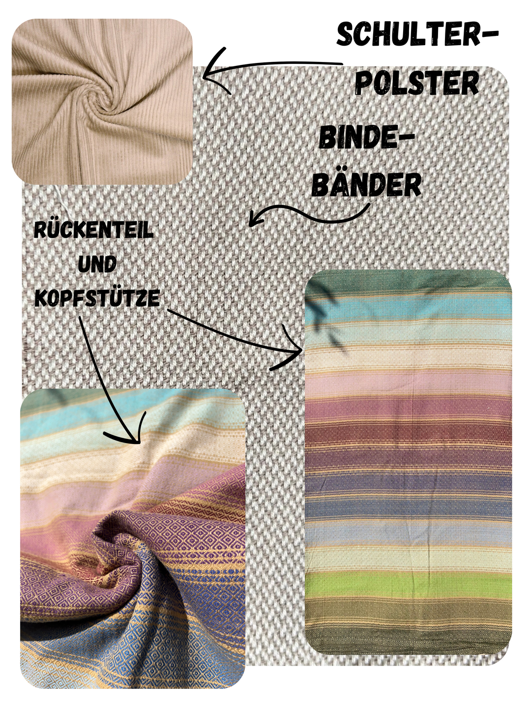 🚀VVK Easy im Bundle Girasol Pastell ✨Kindgröße✨mit Tasche und gurtschoner