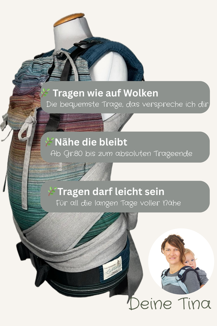 Regenbogenkind KINDGRÖßE LieblingsTrage Easy