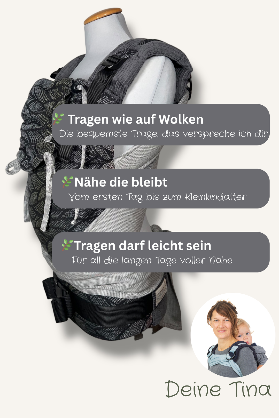 Lieblingstrage Federkind Grey Colour