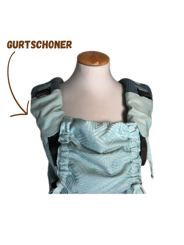 🚀VVK EASY BUNDLE Rauten Blau mit Tasche & Gurtschonern kindgrösse